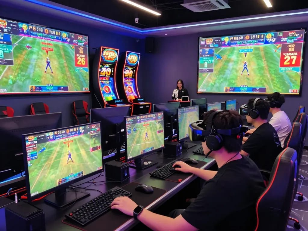 Interactive gaming scene at PUB88 with players enjoying live betting and thrilling sports events.