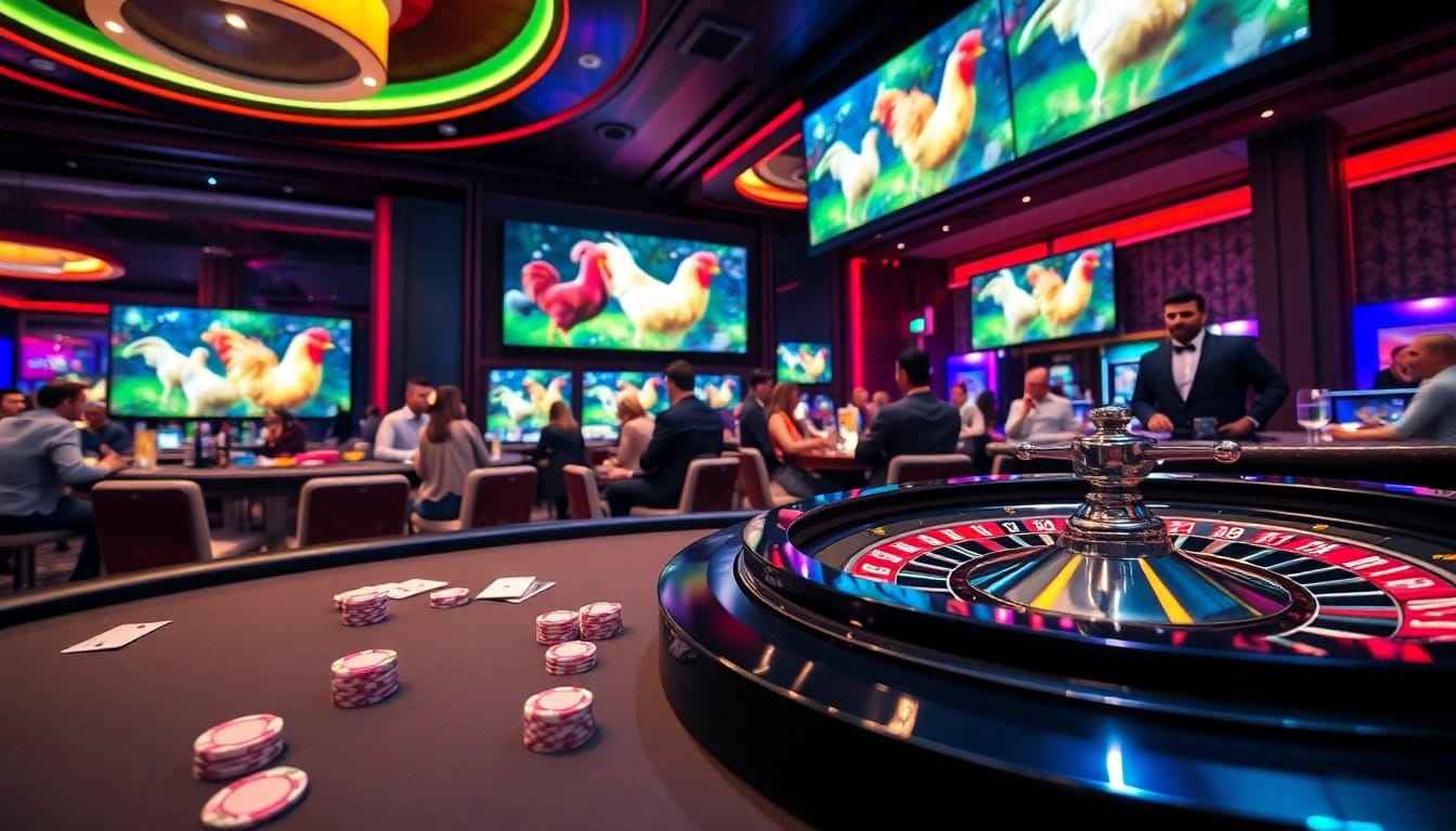 Experience thrilling live đá gà trực tiếp 67 with vibrant casino events and engaged players.