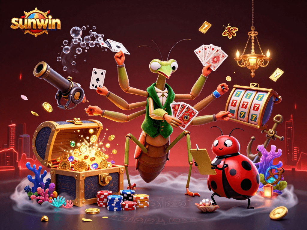Engage with sunwin's lively casino scene featuring vibrant characters and dynamic elements.