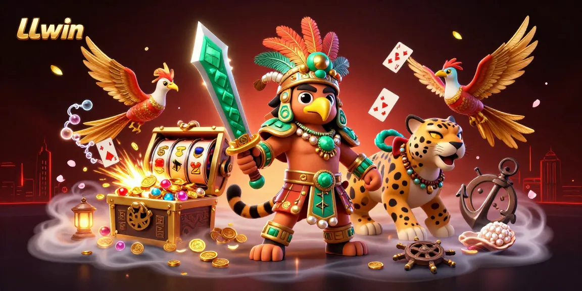 LLwin offers an exciting gaming experience with vibrant casino elements and dynamic character action.