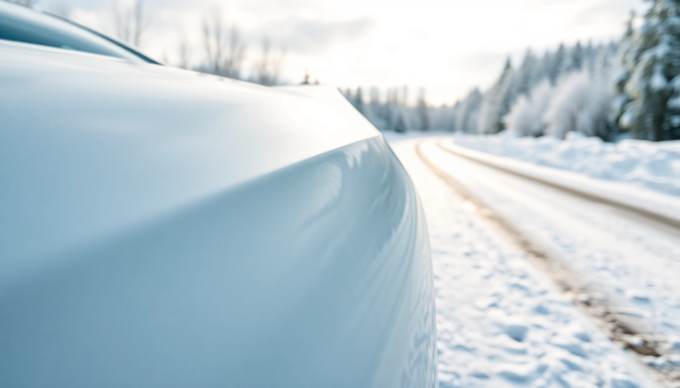 Protect your car with PPF winter road salt protection against snowy, icy conditions.