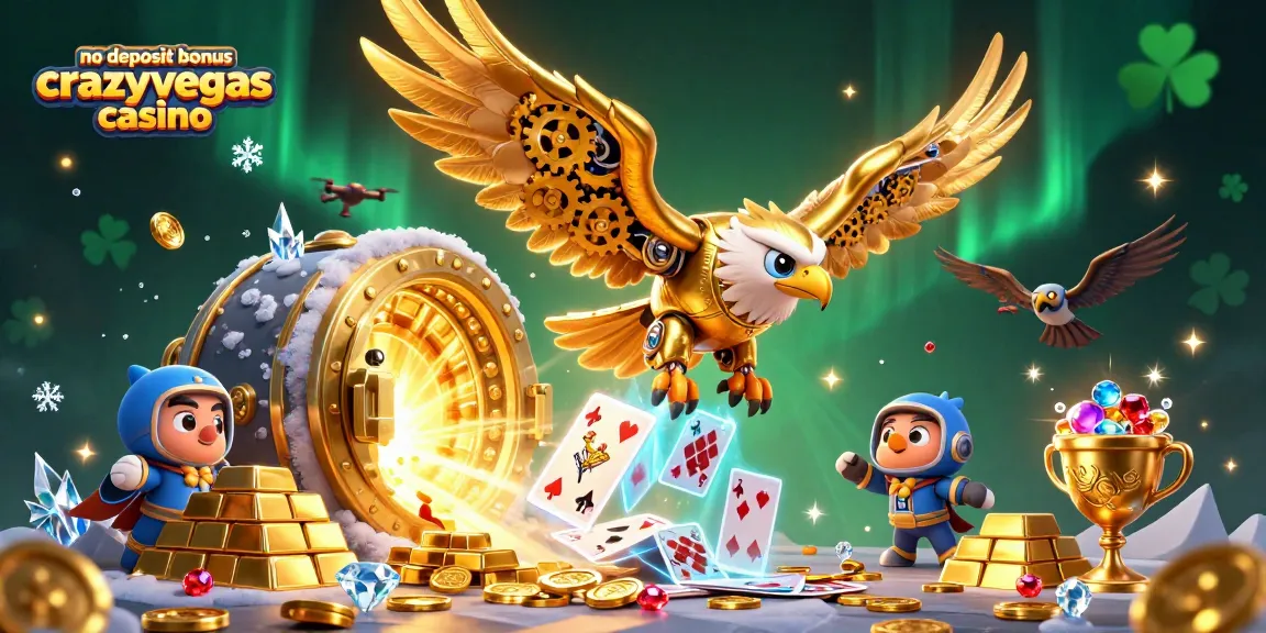 Experience the thrill at no deposit bonus crazyvegas casino with vibrant animated scenes and golden treasures.