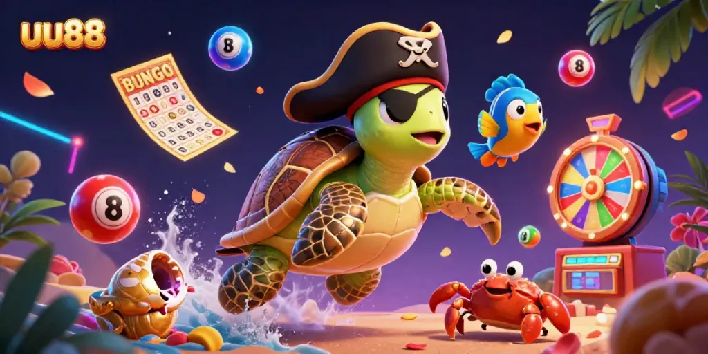Engage in thrilling gaming adventures with uu88 featuring vibrant 3D characters amidst dynamic casino elements.