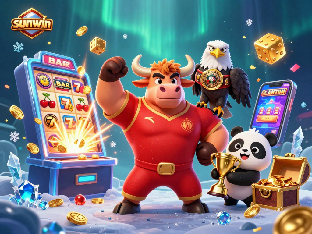 Experience casino thrills with sunwin featuring lively characters and dynamic slot game action.