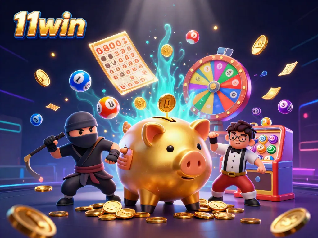 Win big at 11win with exciting casino moments featuring animated cash rewards and vibrant games