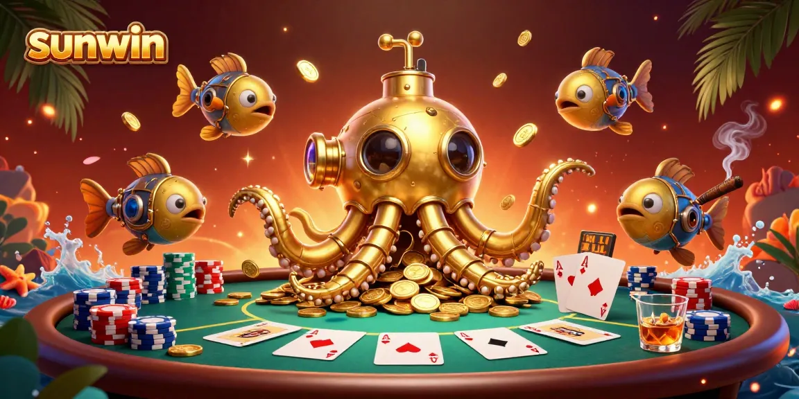 Experience the thrill of playing sunwin with unique characters and iconic poker elements.