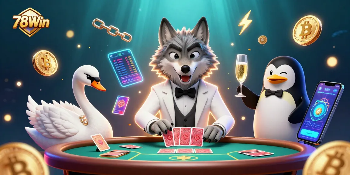 Experience high-stakes action at 78Win's baccarat with charismatic characters and crypto elements.