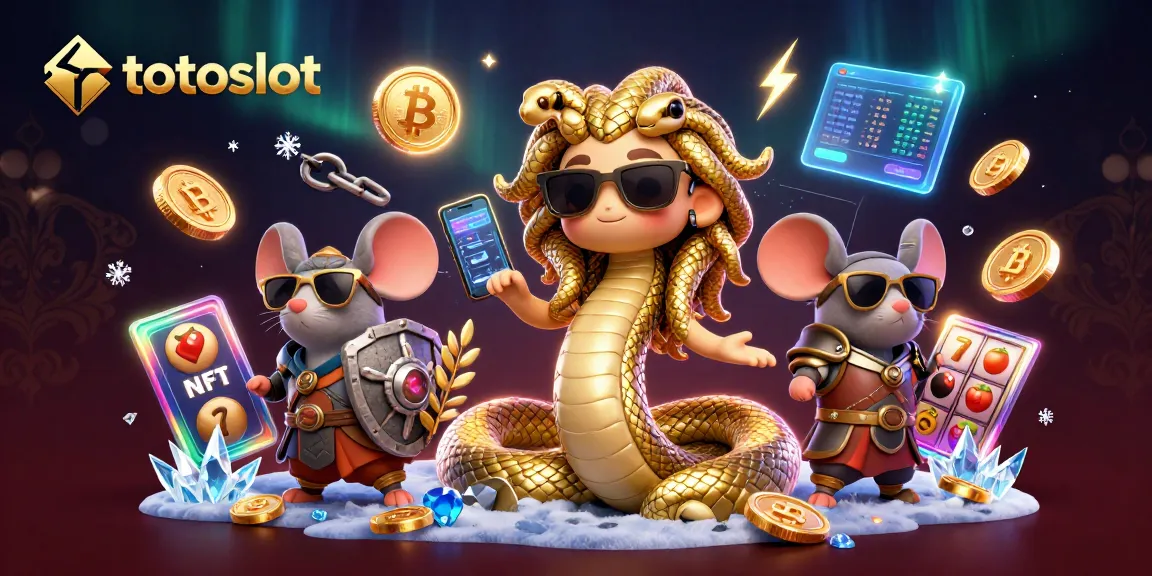 Spin into action with totoslot, showcasing a vibrant 3D casino scene with Medusa and a warrior mouse.