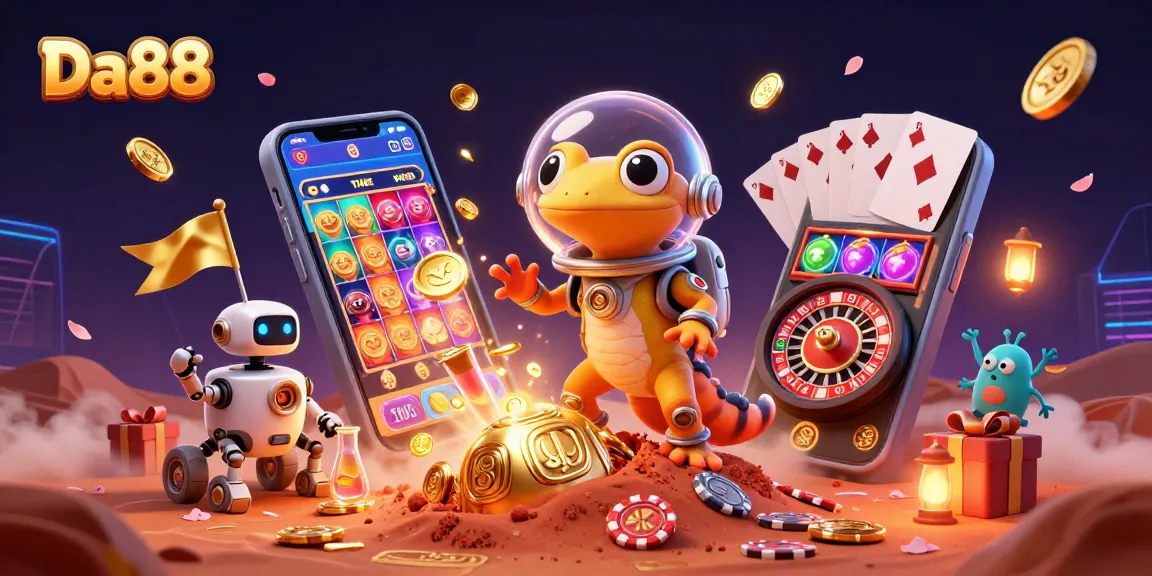 Experience exciting slots and games at Da88 in a vibrant Martian casino!